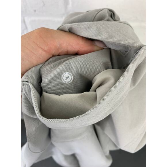 Lululemon Men's Classic-Fit Trouser Chino Pant Stretch Versa Twill Gray Size 36 - Picture 10 of 11